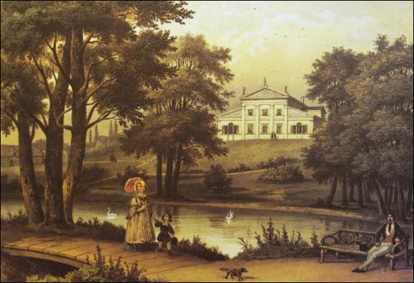 Вильнюс |  Дворец Тускуланум. Дворец Тускуланум, 1848 г. (рисунок А.Жамета)