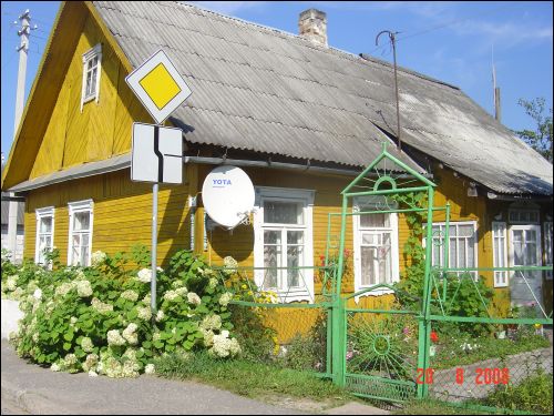 Dieveniškės. Town streets 