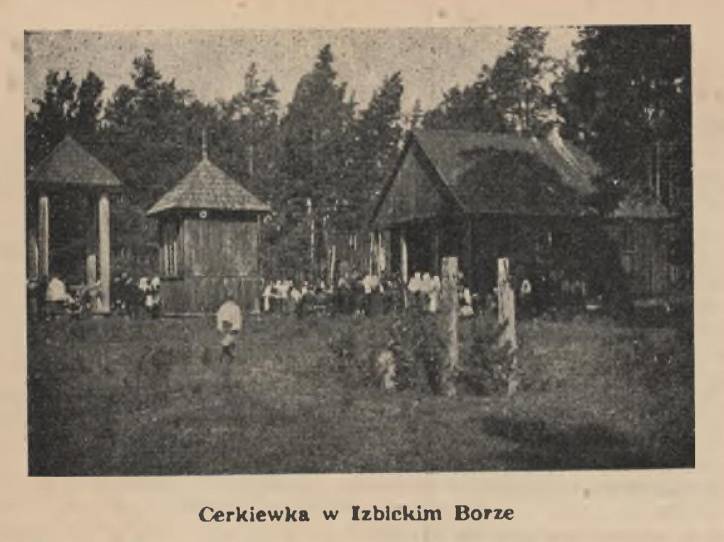 Iźbijski Bor. Orthodox church of the Assumption