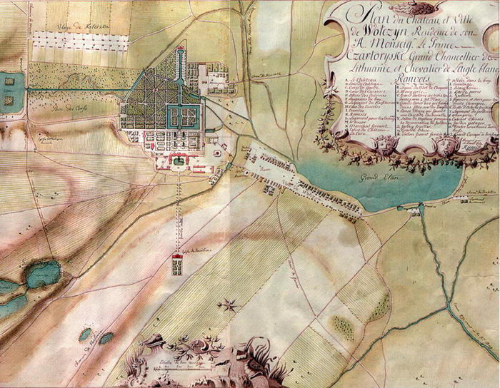 Wołczyn |  Zespół pałacowo-parkowy . 