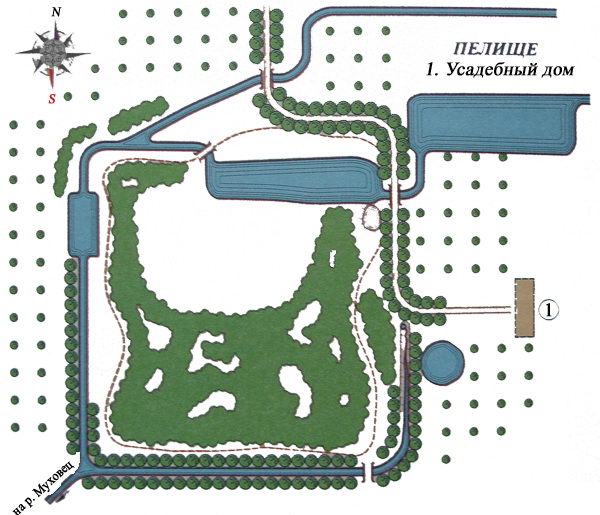 Peliszcze. Park dworski Hutowskich