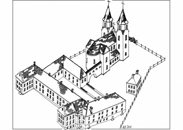 Nowogródek. Kościół i klasztor Jezuitów