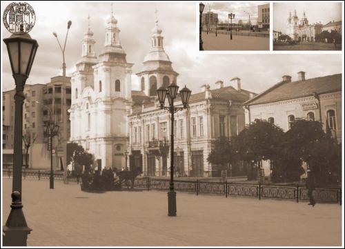 Mahiloŭ. Catholic church of St. Francis Ksaver and the Monastery of Jesuits