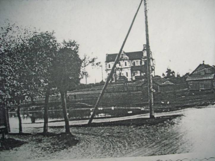 Faščaŭka. Catholic church of the Visitation