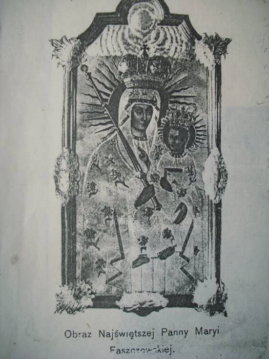 Faščaŭka. Catholic church of the Visitation