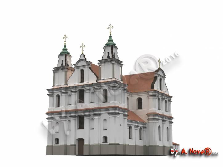 Faščaŭka. Catholic church of the Visitation