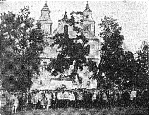 Faščaŭka. Catholic church of the Visitation