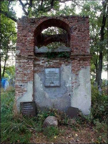 Jeremicze. Cmentarz chrześcijański. Kaplica grobowa