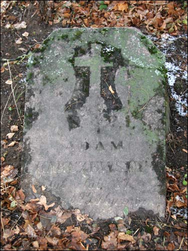  - Cmentarz stary katolicki. Ś.P. Adam Karczewski