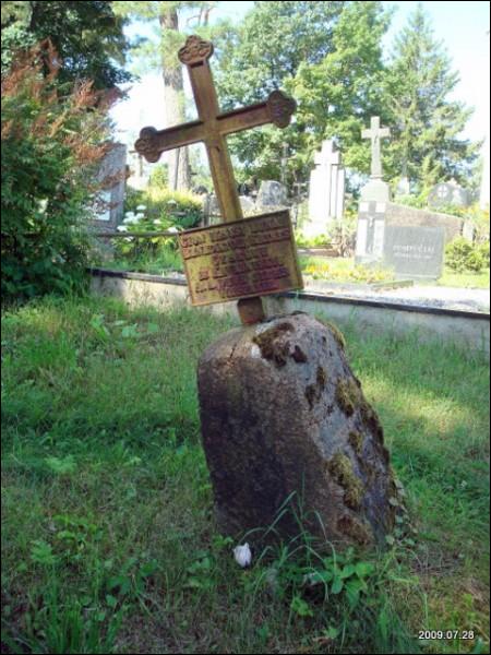 Кладбище старое католическое Виденишках. Старый памятник  - Кладбище старое католическое. Старый памятник