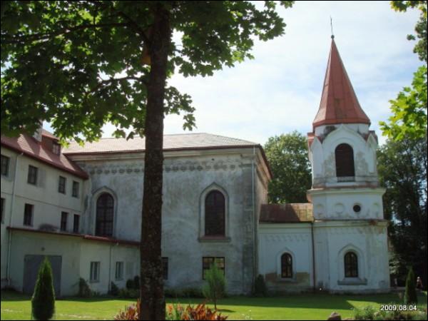 Aukštadvaris. Catholic church of St. Dominic and the monastery of Dominican