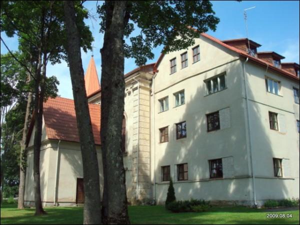 Aukštadvaris. Catholic church of St. Dominic and the monastery of Dominican