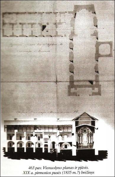 Aukštadvaris. Catholic church of St. Dominic and the monastery of Dominican