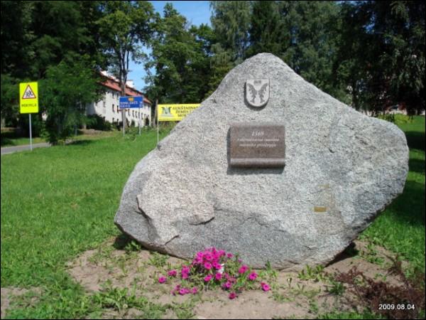 Aukštadvaris. Town streets 