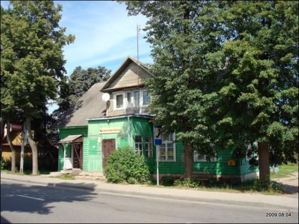 Aukštadvaris. Town streets 