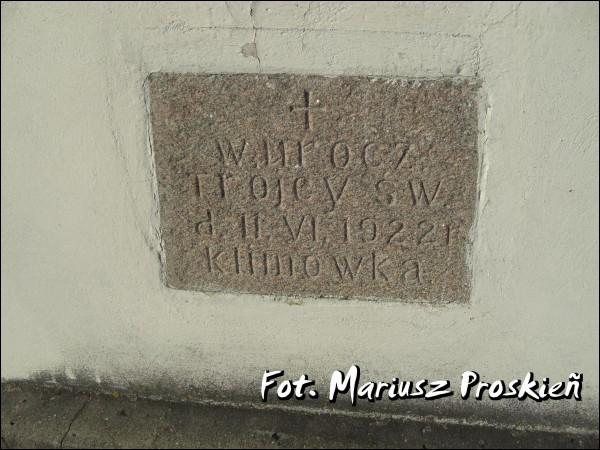  - Catholic church of the Holy Trinity. The plaque in the apse wall