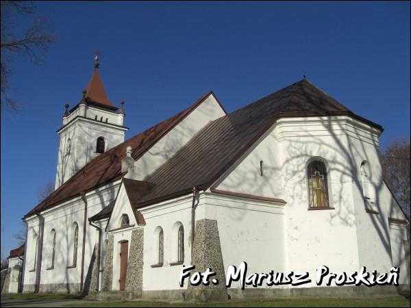  - Catholic church of the Holy Trinity. View at the side and apse sides of the church