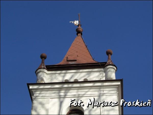  - Catholic church of the Holy Trinity. Fragment of the church tower