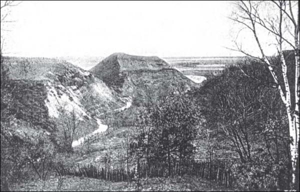 Merkinė. Site of ancient castle 