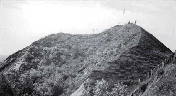Merkinė. Site of ancient castle 
