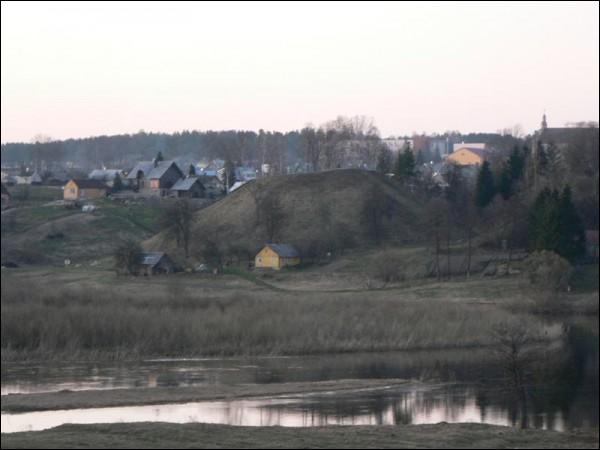 Merkinė. Site of ancient castle 