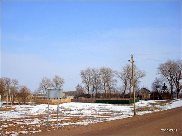 Шрубишки (Шрюбишкес) |  В деревне . Вид на деревню от дороги