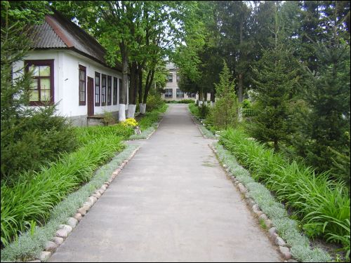  - Ulice miasteczka . W mieście