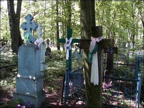  - Cmentarz prawosławny. Krzyże nagrobne