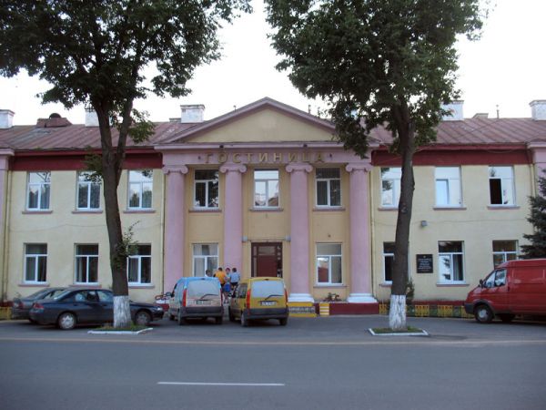Pastavy.  The building of the former powiat administration