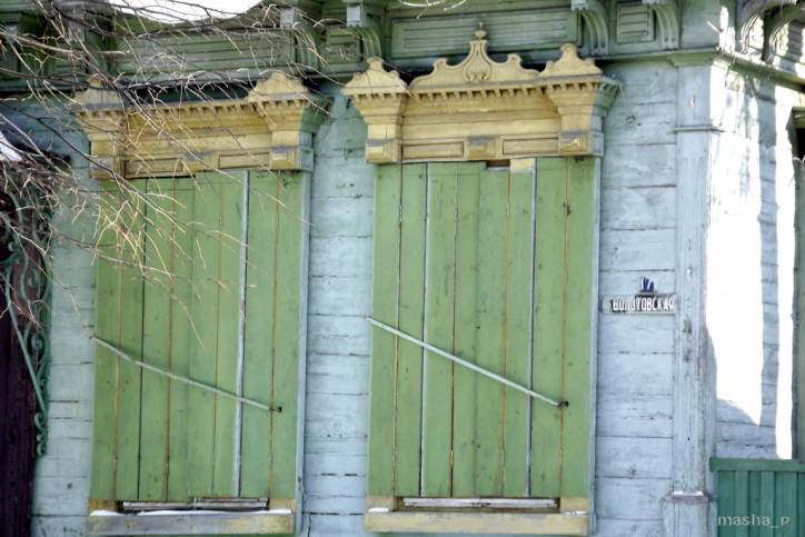 Homiel. Historical buildings Valatouskaja str.