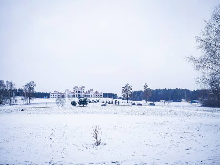 Палац Пуслоўскіх Марачоўшчыне.   - Палац Пуслоўскіх.